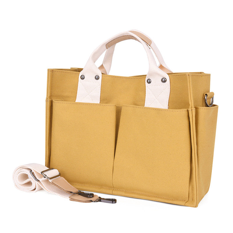 Women Canvas Tote Bag Casual Handbag Crossbody Shoulder Bag Large Capacity Mommy Pouch Women Canvas Tote Bag Casual Handbag Crossbody Shoulder Bag Large Capacity Mommy Pouch